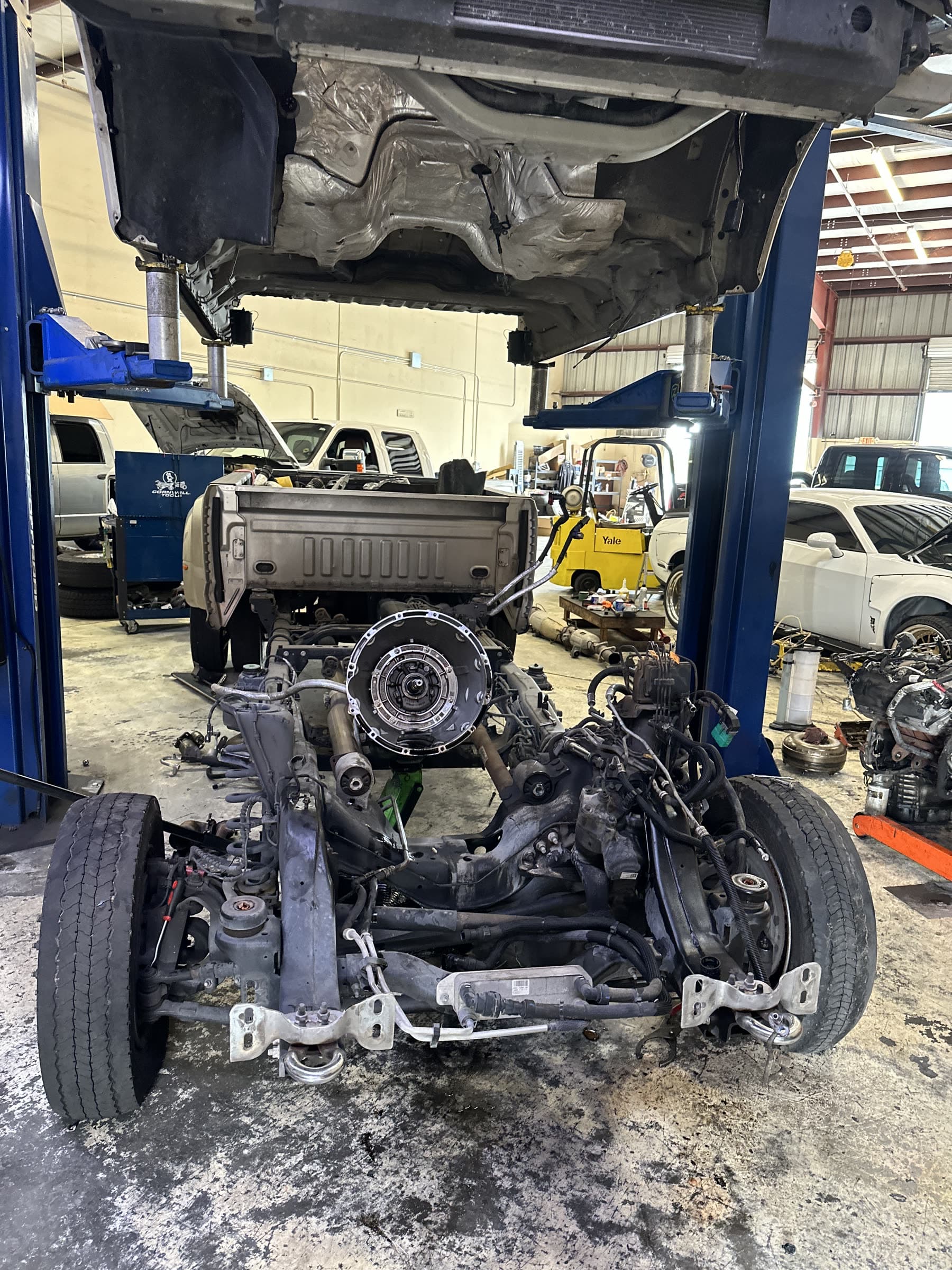 600 HP tow rig that still behaves in traffic — as it arrived at the shop